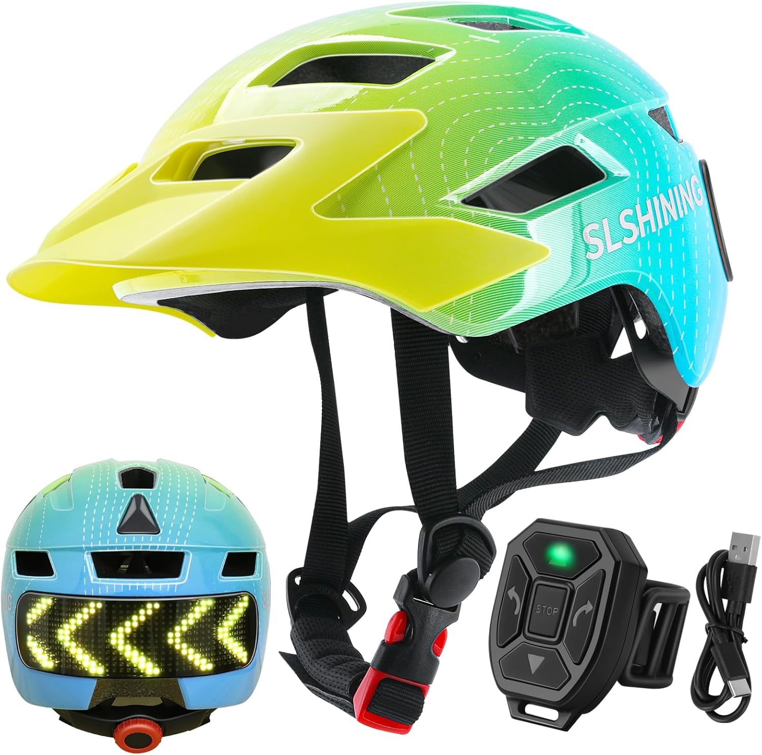 Mountain Biking For Kids - Casco de bicicleta con pantalla LED