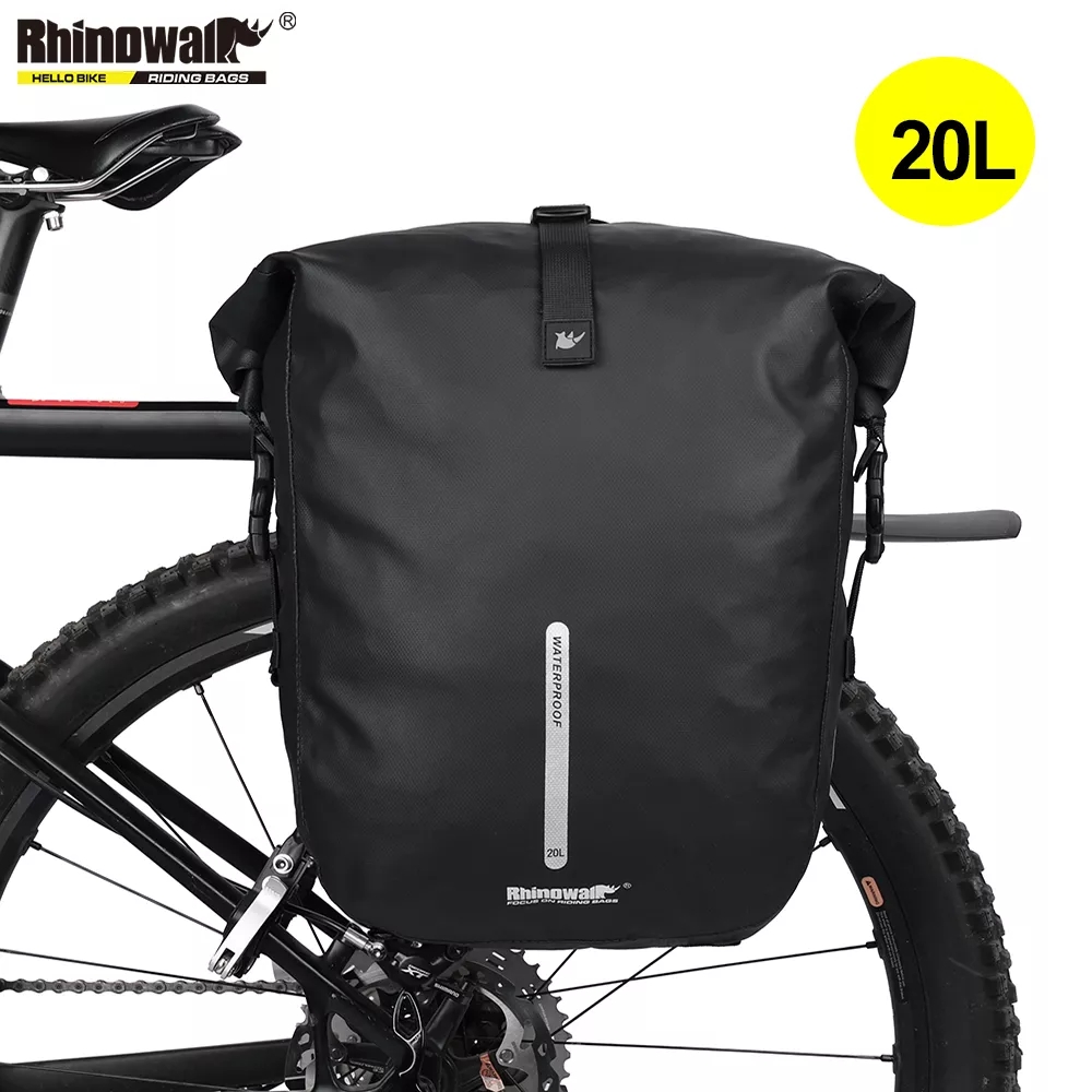 Mountain Biking Backpack - Rhinowalk-mochila impermeable para bicicleta, maletero de