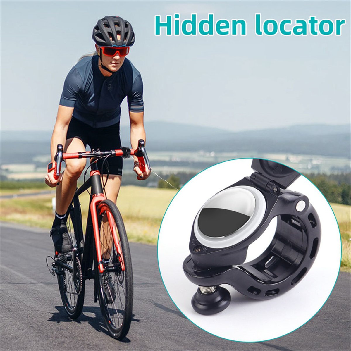 Mountain Biking Shoes - Timbre de aluminio para bicicleta de