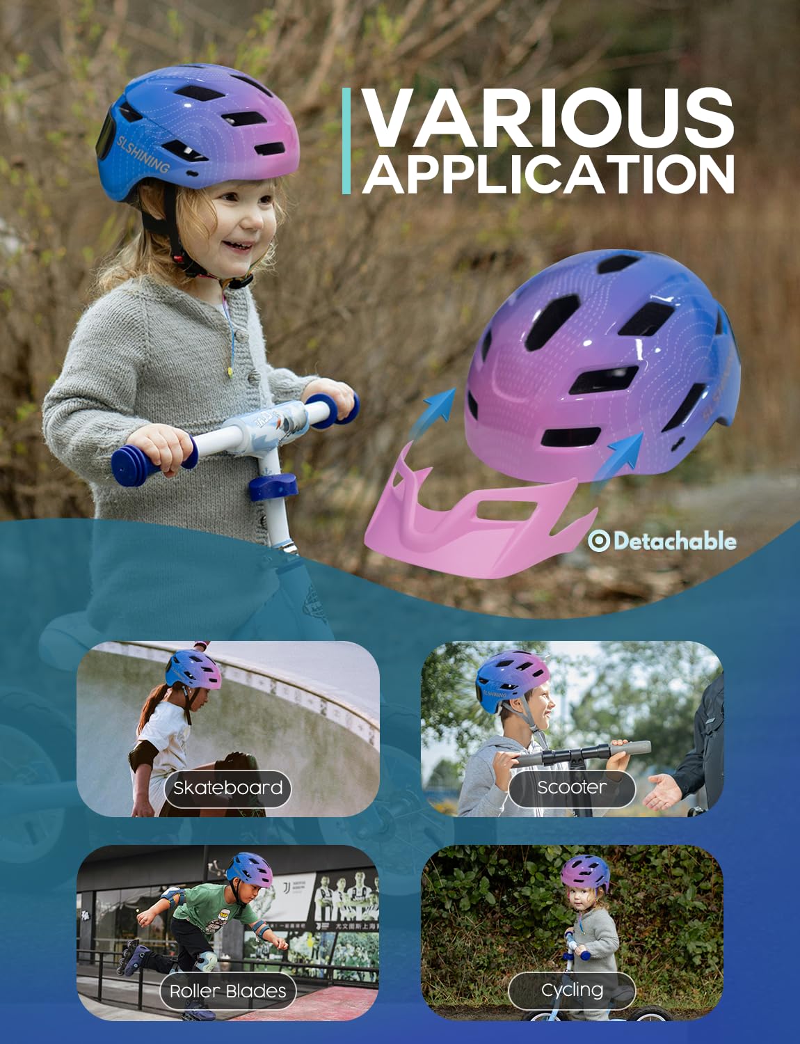 Casco de bicicleta con pantall - Mountain Biking For Kids reseña y precio