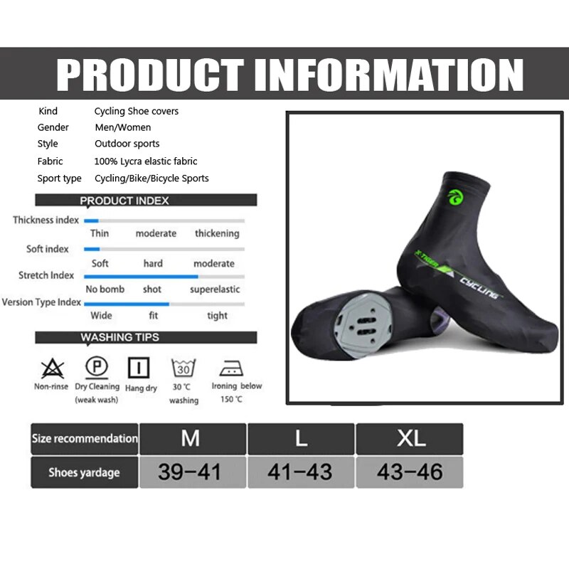 X-TIGER-cubrezapatos de ciclis - Mountain Biking Shoes reseña y precio