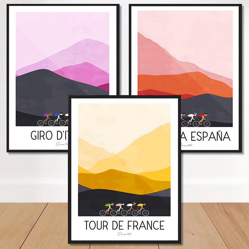 Póster de bicicleta de montaña - Mountain Biking Races reseña y precio