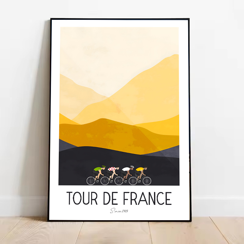Póster de bicicleta de montaña - Mountain Biking Races reseña y precio