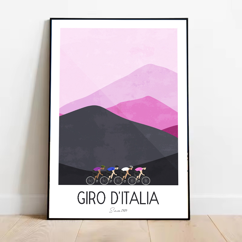 Póster de bicicleta de montaña - Mountain Biking Races reseña y precio
