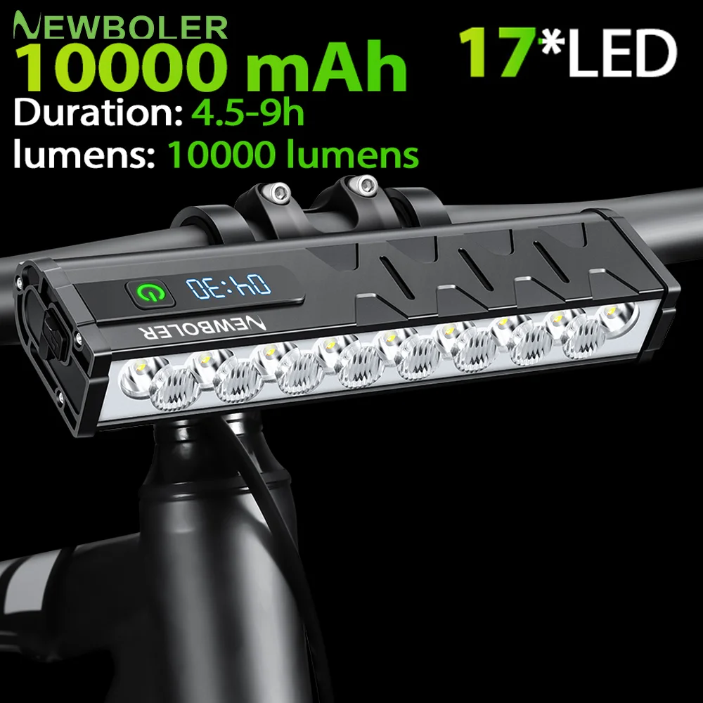 Luz de bicicleta de 10000mAh,  - Mountain Biking Backpack reseña y precio