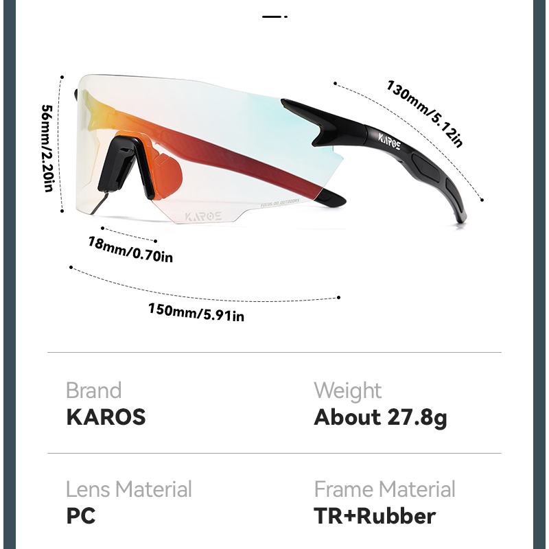 KAROS gafas fotocromáticas par - Mountain Biking Goggles reseña y precio
