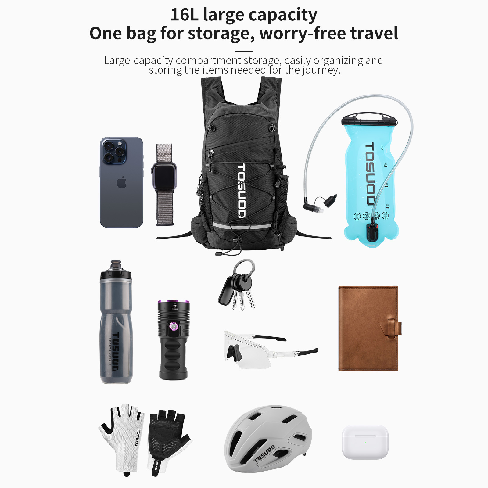 Mochila de hidratación TOSUOD, - Mountain Biking Backpack reseña y precio